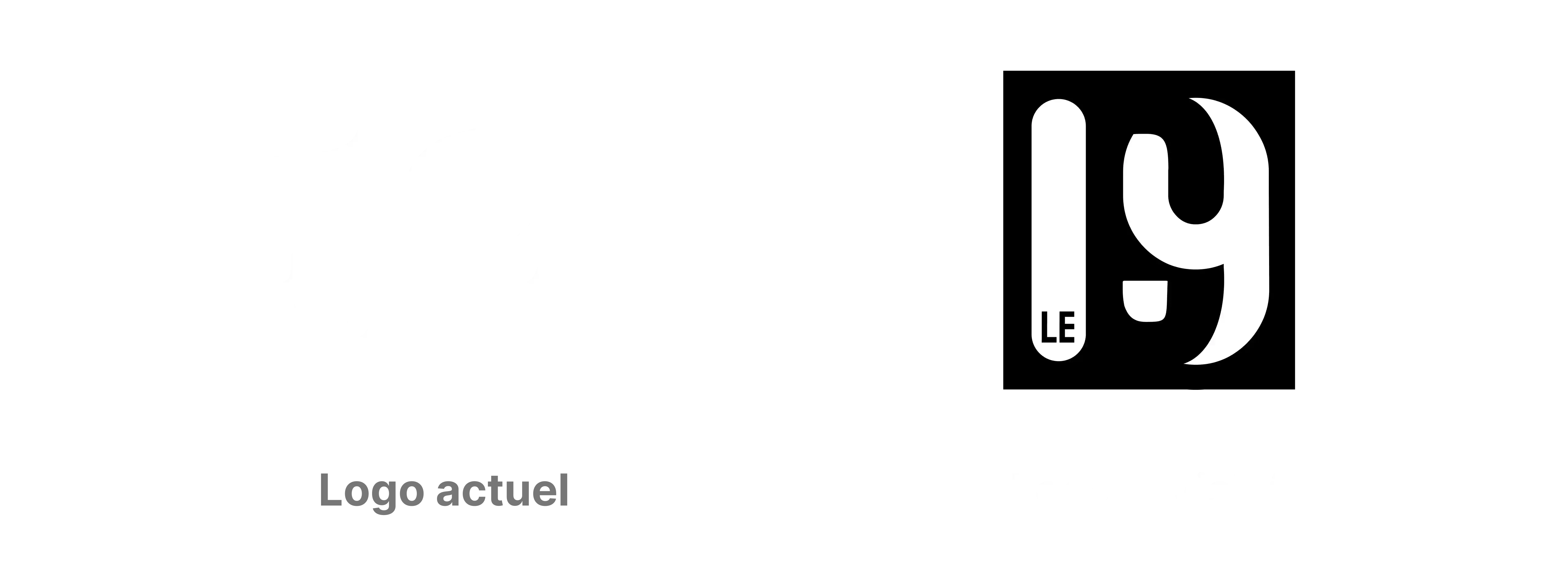 Comparaison de l'ancien logo 19Crac avec le logo refondu