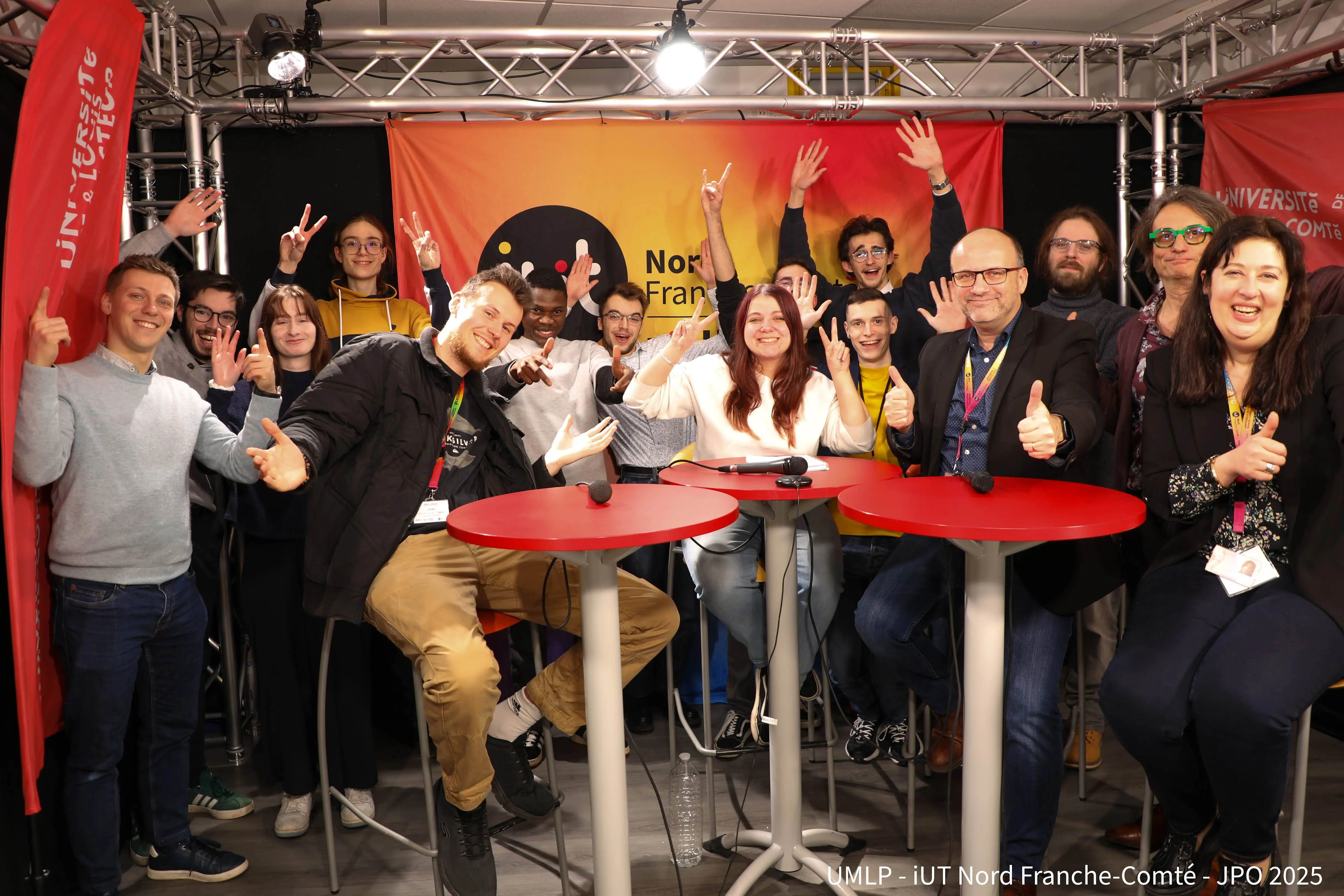 Régie de la WebTV de l'Université de Franche-Comté lors de la Journée Portes Ouvertes 2024